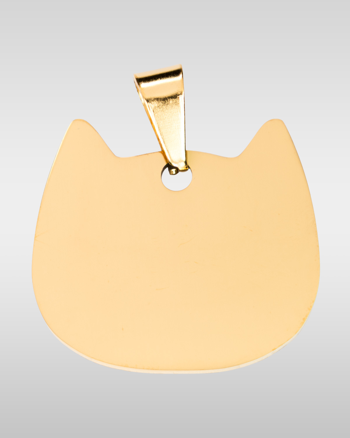 Elegant Cat Pendant – Stainless Steel, 30×30 mm - Image 2