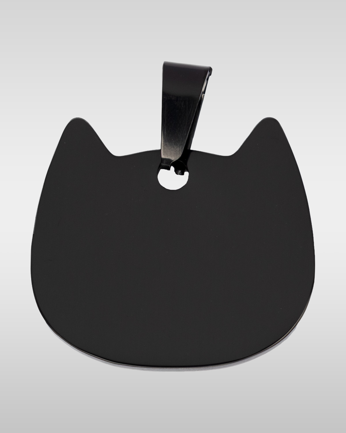 Elegant Cat Pendant – Stainless Steel, 30×30 mm - Image 3