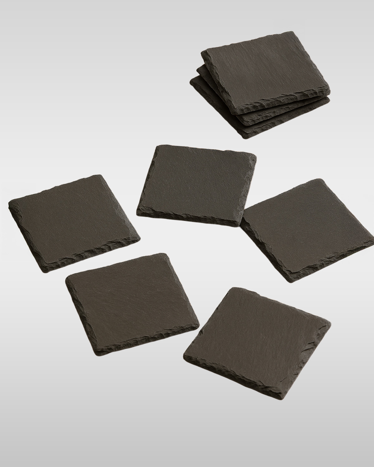 Slate Coaster Set – 8 pcs with Bamboo Box - Image 3