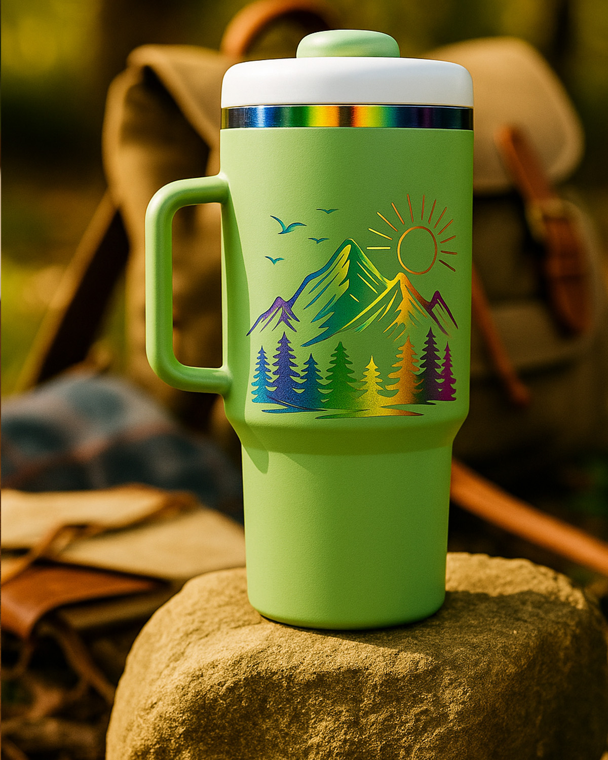 Adventure Tumbler – 40oz (Rainbow Nature Edition)