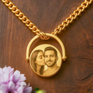 Golden Bond – Round Locket Necklace