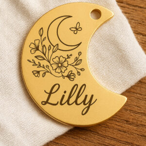 Moon Pendant – Stainless Steel