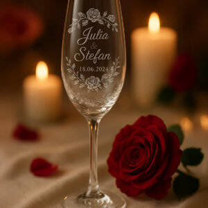 Champagne Glasses – 22 cl Crystal Elegance (Single or Set of 6)